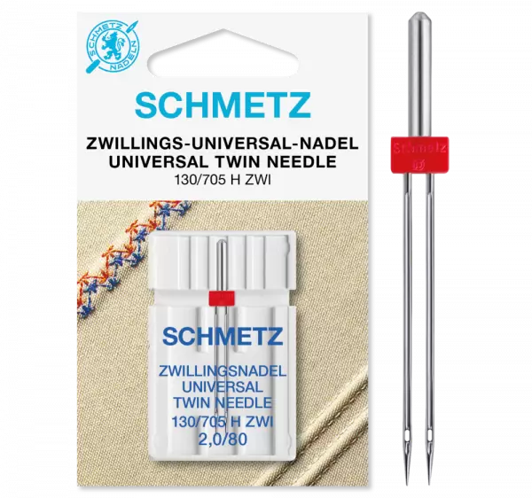 Schmetz Zwillingsnadel 130-705H  ZWI 2 mm Stärke 80/12 